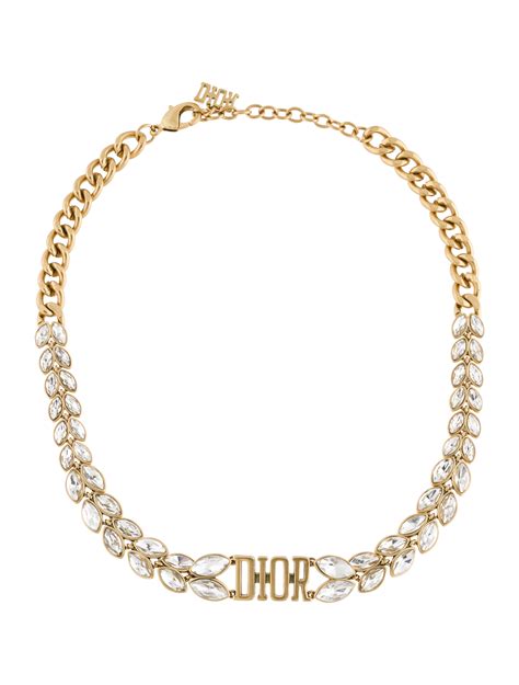 dior crystal|chr Dior necklace.